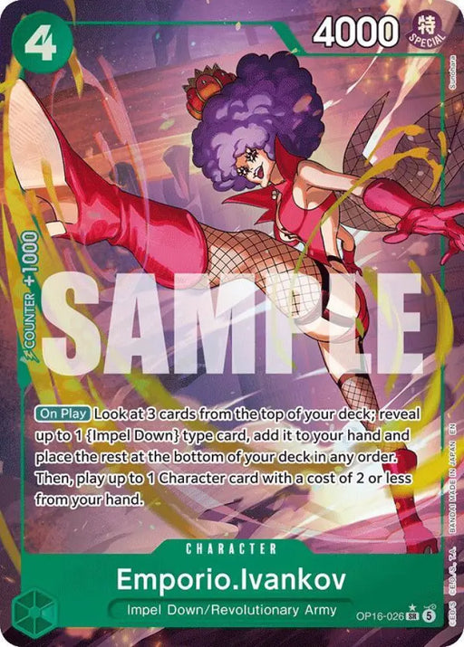 Emporio.Ivankov (026) (Alternate Art) (OP16-026) [The Time of Battle]