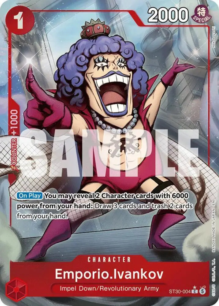 Emporio.Ivankov (Full Art) (ST30-004) [Starter Deck EX: Luffy & Ace]