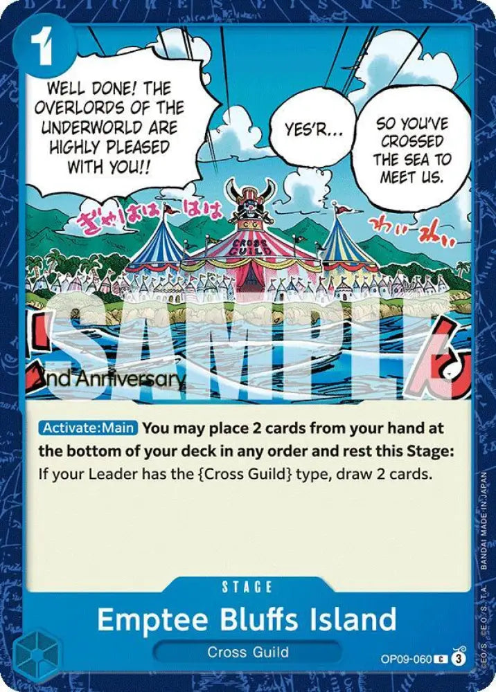 Emptee Bluffs Island (OP09-060) [Emperors in the New World: 2nd Anniversary Tournament Cards]