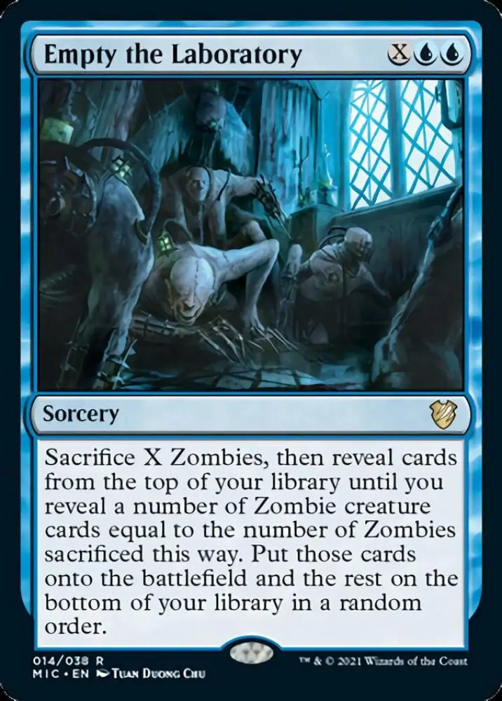 Empty the Laboratory [Innistrad: Midnight Hunt Commander] - MTG Single