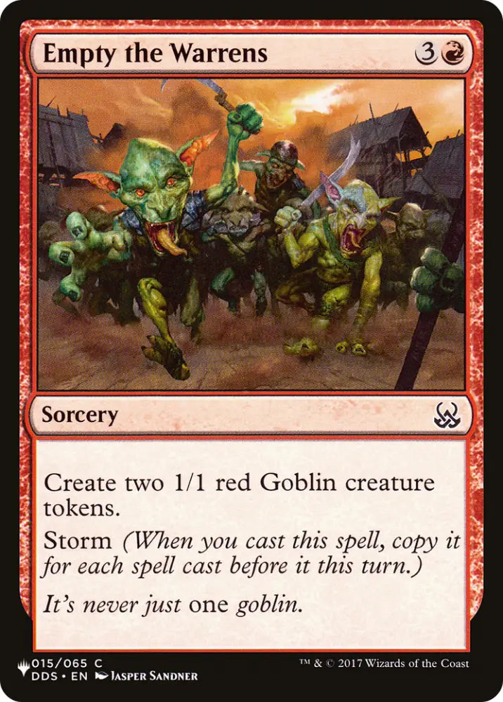 Empty the Warrens [The List] - MTG Single