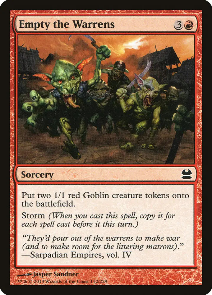 Empty the Warrens [Modern Masters] - MTG Single