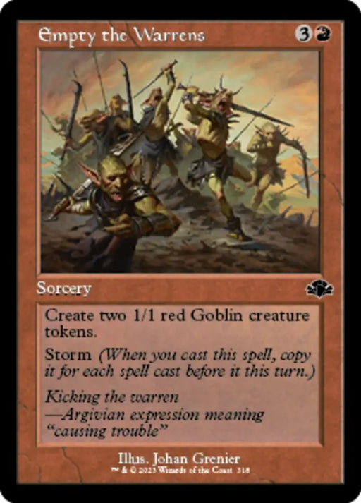 Empty the Warrens (Retro) [Dominaria Remastered] - MTG Single