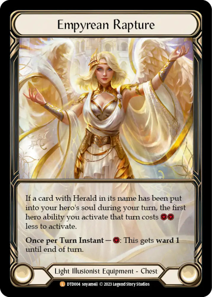 Empyrean Rapture (Extended Art) [Dusk Till Dawn] Cold Foil - Flesh And Blood Single