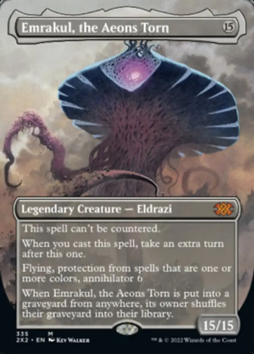Emrakul the Aeons Torn (Borderless Alternate Art) [Double Masters 2022] - MTG Single