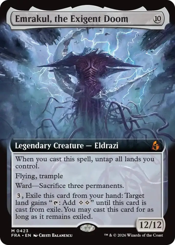 Emrakul, the Exigent Doom (Extended Art) (423) [Reality Fracture]