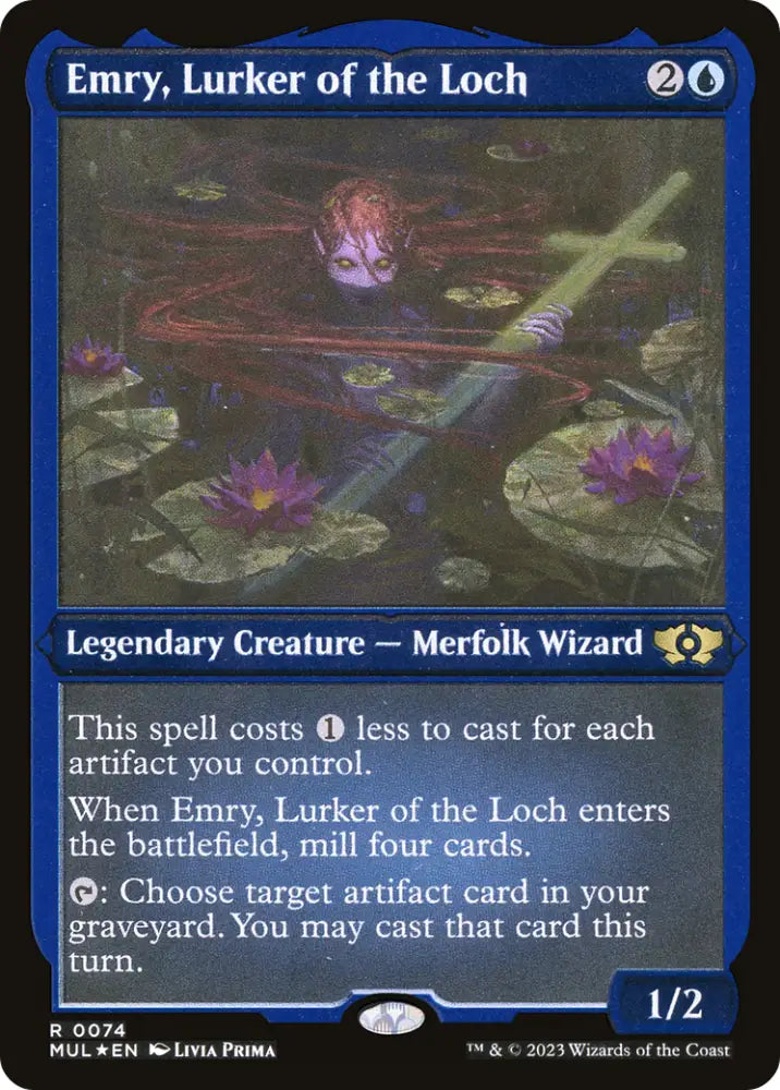 Emry Lurker of the Loch (Foil Etched) [Multiverse Legends] - MTG Single