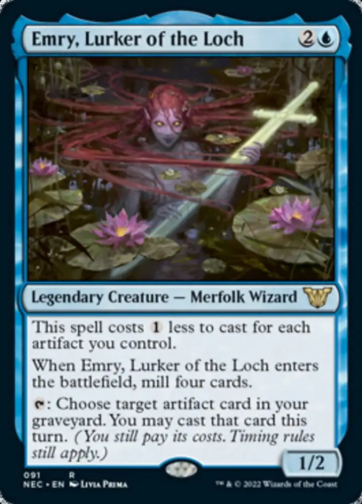 Emry Lurker of the Loch [Kamigawa: Neon Dynasty Commander] - MTG Single