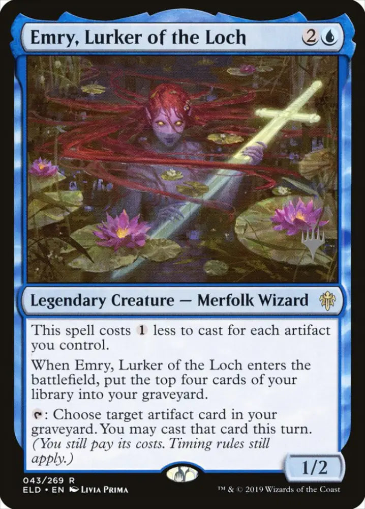 Emry Lurker of the Loch (Promo Pack) [Throne of Eldraine Promos] - MTG Single