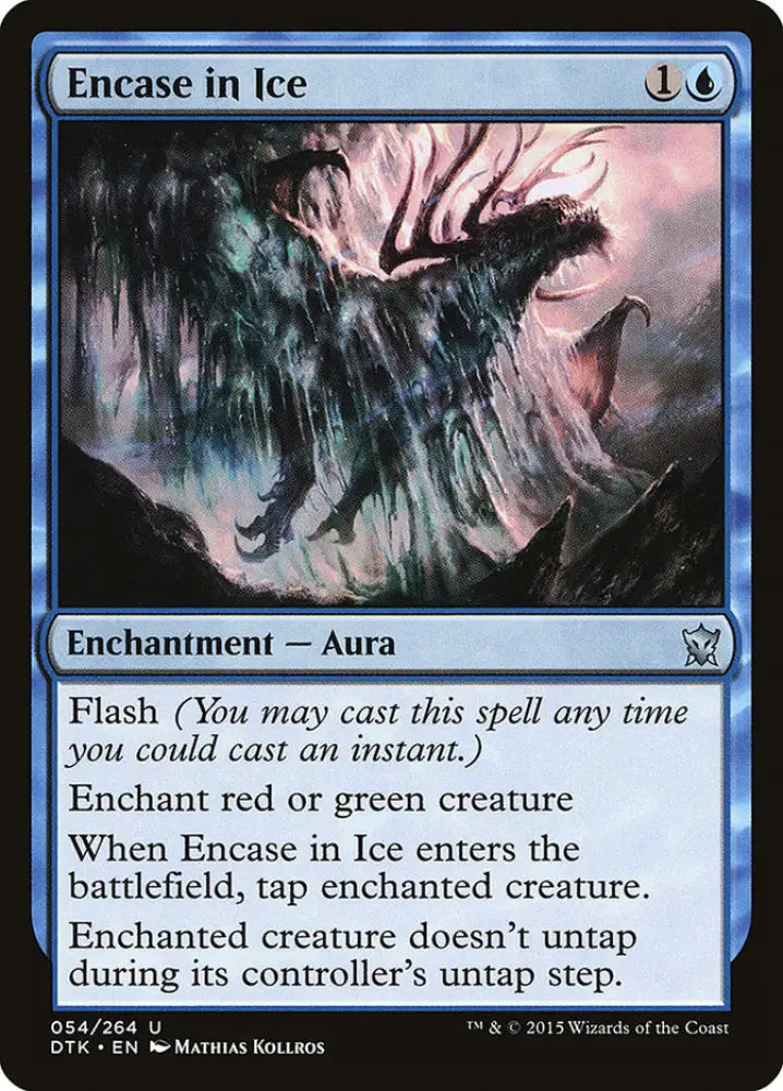 Encase in Ice [Dragons of Tarkir] - MTG Single