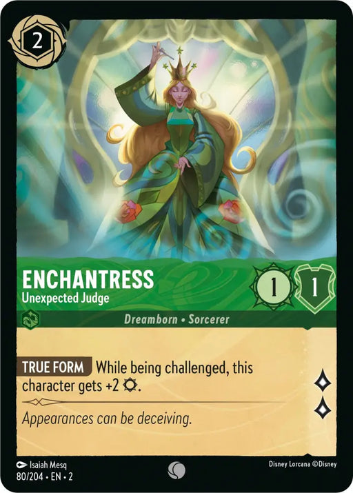 Enchantress - Unexpected Judge (80/204) [Rise of the Floodborn] - Lorcana Single