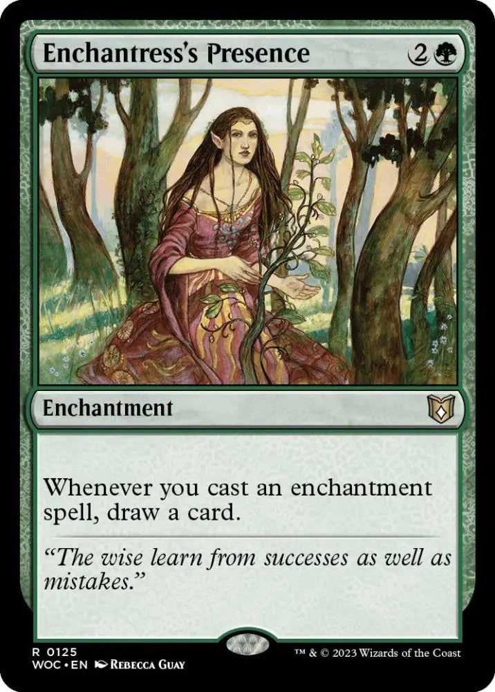 Enchantress’s Presence [Wilds of Eldraine Commander] - MTG Single