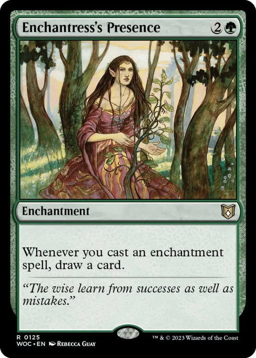 Enchantress’s Presence [Wilds of Eldraine Commander] - MTG Single