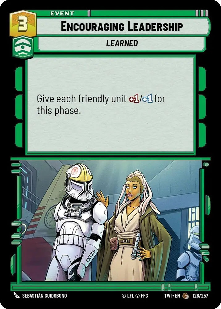 Encouraging Leadership (126/257) [Twilight of the Republic] - Star Wars: Unlimited Single