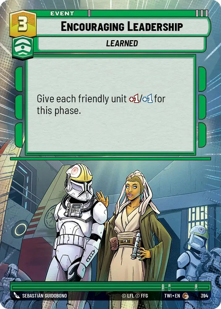 Encouraging Leadership (Hyperspace) (394) [Twilight of the Republic] - Star Wars: Unlimited Single