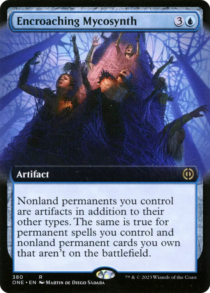 Encroaching Mycosynth (Extended Art) [Phyrexia: All Will Be One] - MTG Single