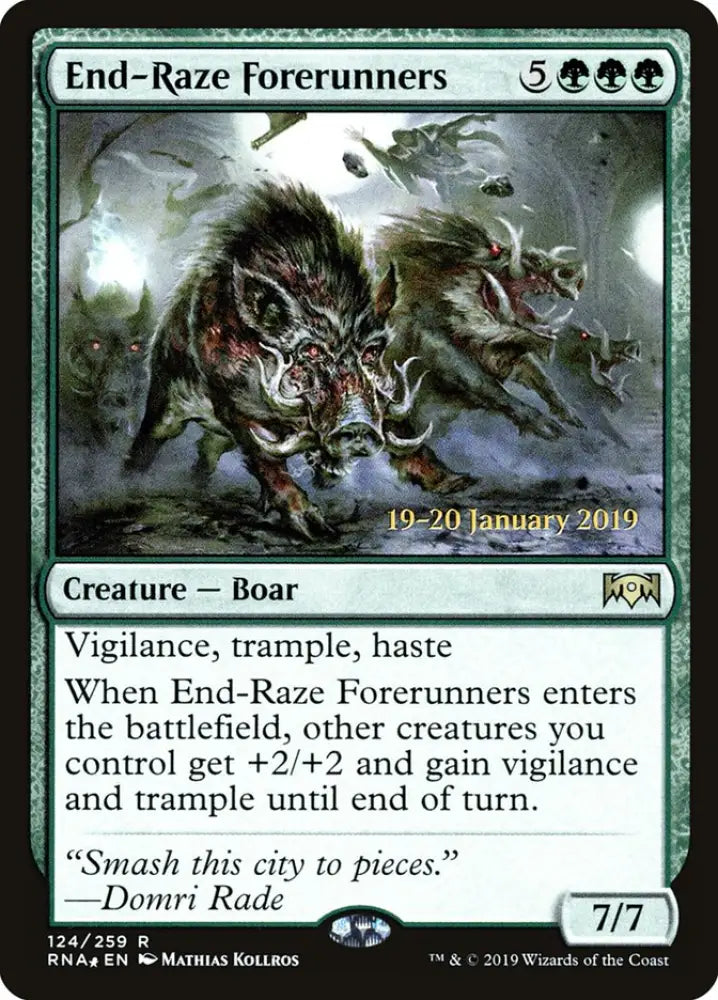 End-Raze Forerunners [Ravnica Allegiance Prerelease Promos] - MTG Single
