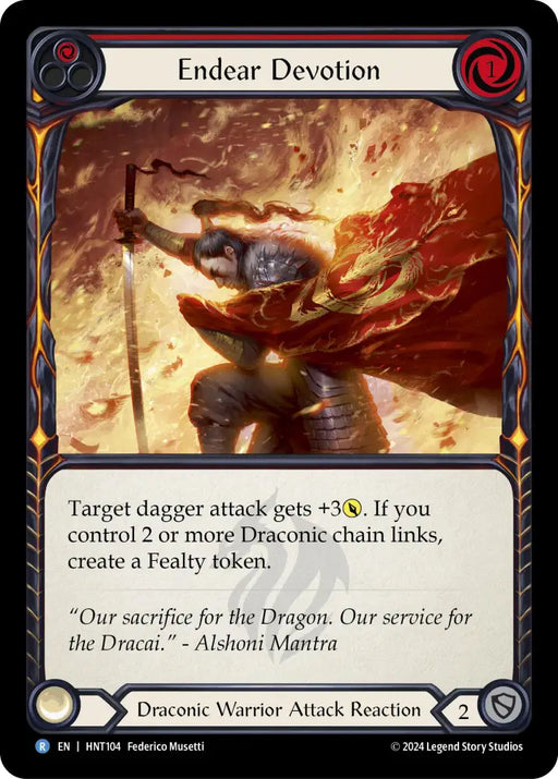 Endear Devotion (Red) [The Hunted] Rainbow Foil - Flesh And Blood Single