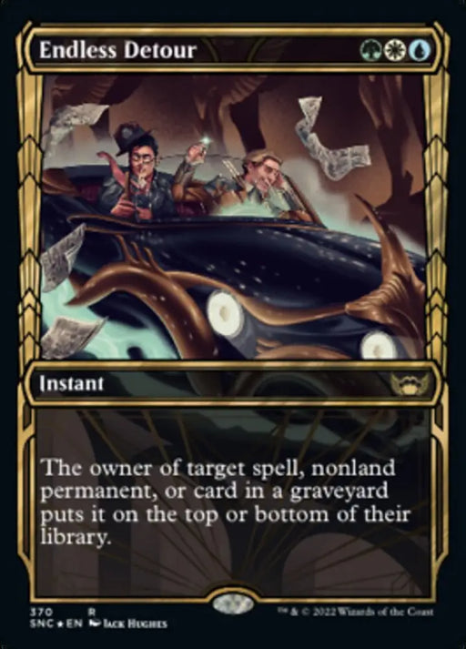 Endless Detour (Showcase Golden Age Gilded Foil) [Streets of New Capenna] - MTG Single