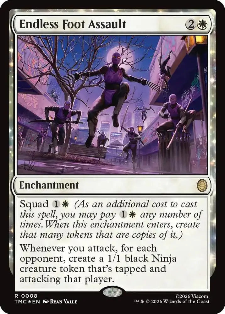 Endless Foot Assault (Surge Foil) (8) [Teenage Mutant Ninja Turtles Commander]