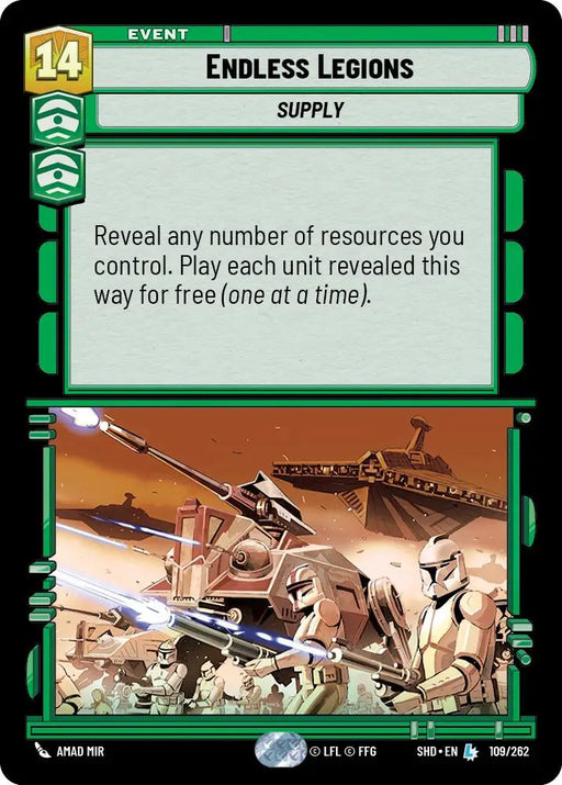 Endless Legions (109/262) [Shadows of the Galaxy] - Star Wars: Unlimited Single