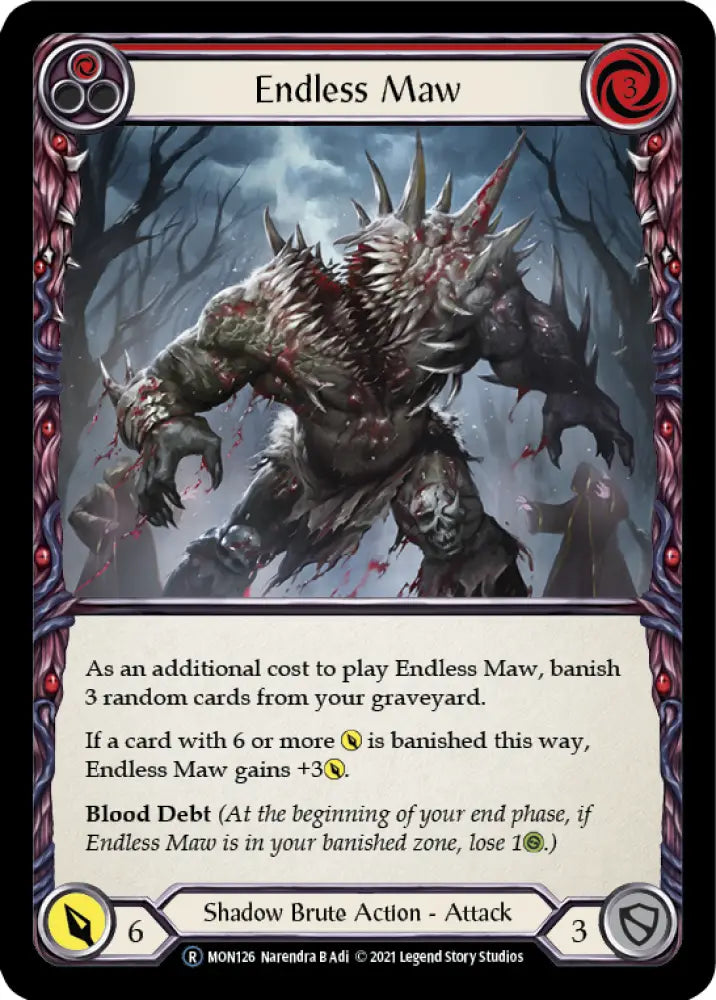 Endless Maw (Red) [Monarch Unlimited] Unlimited Normal - Flesh And Blood Single