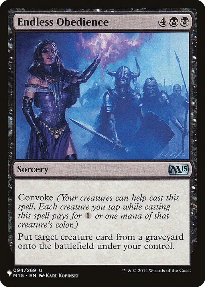 Endless Obedience [The List] - MTG Single
