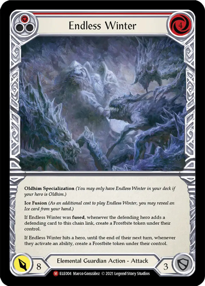 Endless Winter [Tales of Aria 1st Edition] 1st Edition Normal - Flesh And Blood Single
