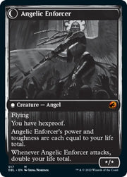 Enduring Angel // Angelic Enforcer [Innistrad: Double Feature] - MTG Single