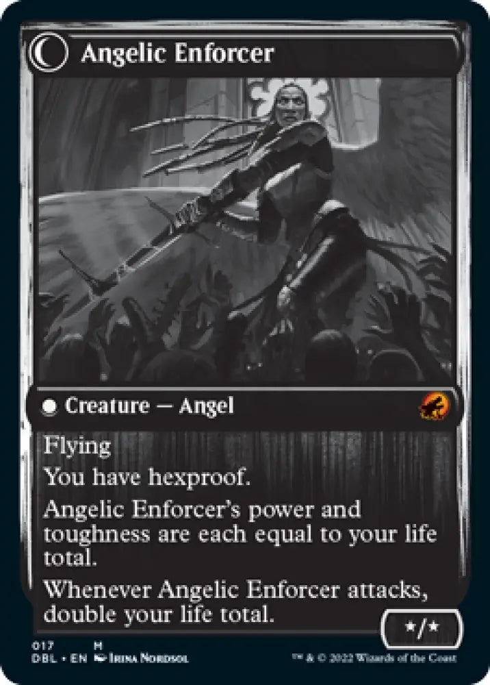 Enduring Angel // Angelic Enforcer [Innistrad: Double Feature] - MTG Single