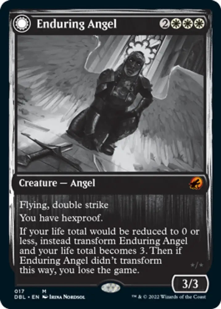 Enduring Angel // Angelic Enforcer [Innistrad: Double Feature] - MTG Single