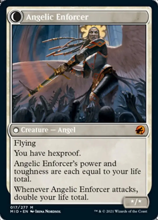 Enduring Angel // Angelic Enforcer [Innistrad: Midnight Hunt] - MTG Single