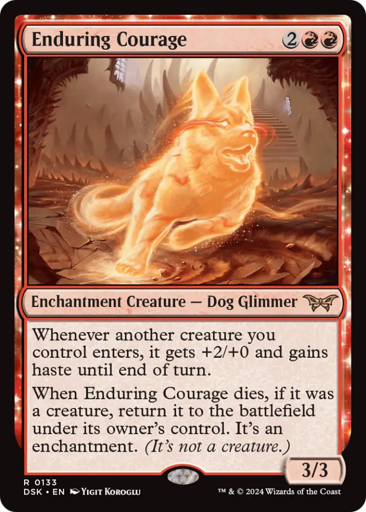 Enduring Courage [Duskmourn: House of Horror] - MTG Single