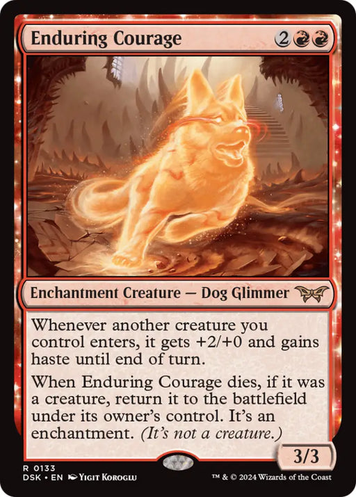 Enduring Courage [Duskmourn: House of Horror] - MTG Single