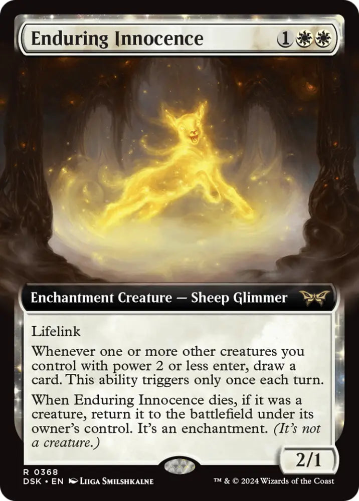 Enduring Innocence (Extended Art) [Duskmourn: House of Horror] - MTG Single