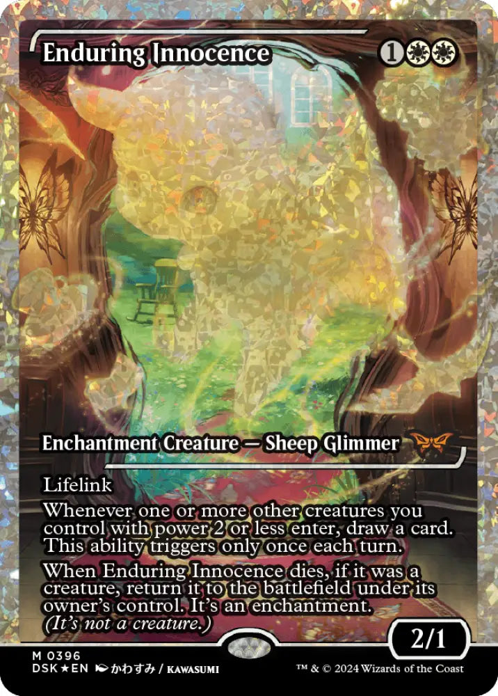 Enduring Innocence (Japan Showcase Fracture Foil) [Duskmourn: House of Horror] - MTG Single