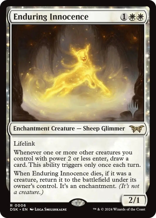 Enduring Innocence (Promo Pack) [Duskmourn: House of Horror Promos] - MTG Single