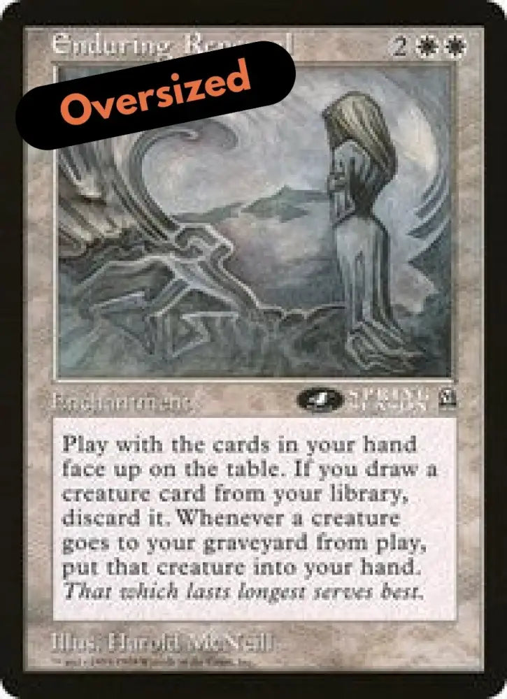 Enduring Renewal (4th Place) (Oversized) [Oversize Cards] - MTG Single