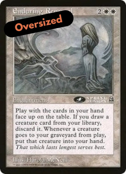 Enduring Renewal (4th Place) (Oversized) [Oversize Cards] - MTG Single