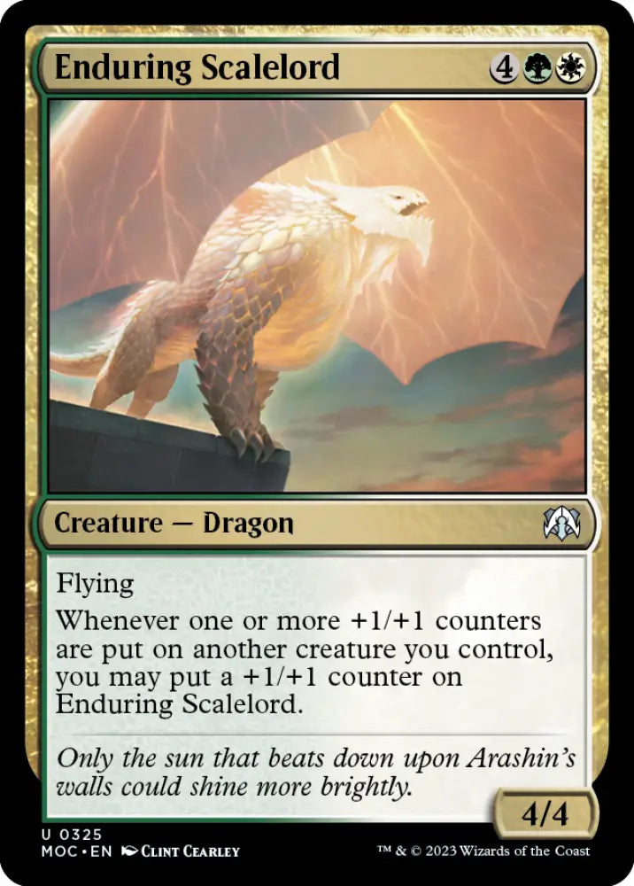 Enduring Scalelord [March of the Machine Commander] - MTG Single