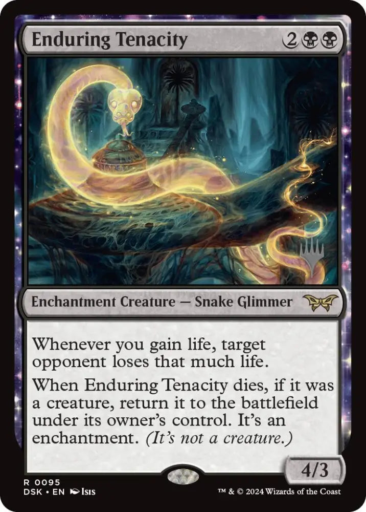 Enduring Tenacity (Promo Pack) [Duskmourn: House of Horror Promos] - MTG Single