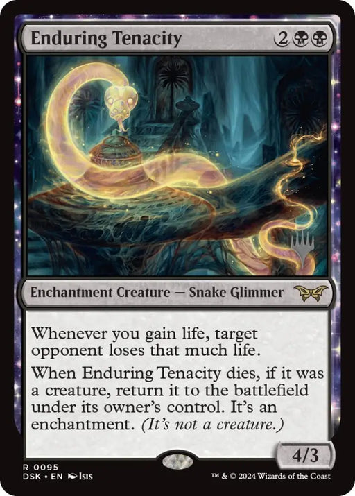 Enduring Tenacity (Promo Pack) [Duskmourn: House of Horror Promos] - MTG Single