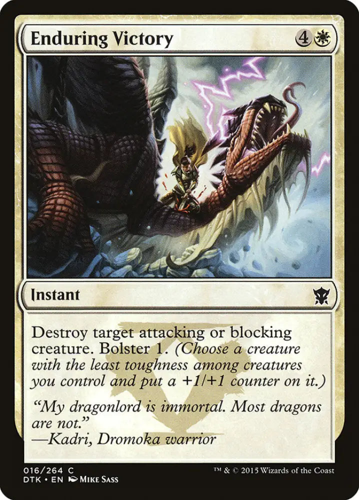 Enduring Victory [Dragons of Tarkir] - MTG Single