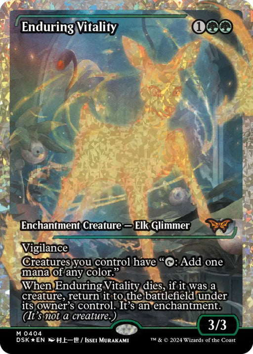 Enduring Vitality (Japan Showcase Fracture Foil) [Duskmourn: House of Horror] - MTG Single