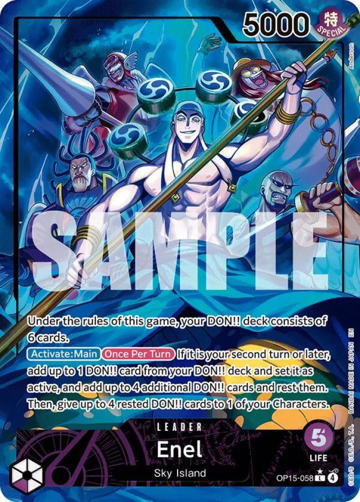 Enel (OP15-058) (Alternate Art) [Adventure on Kami's Island]
