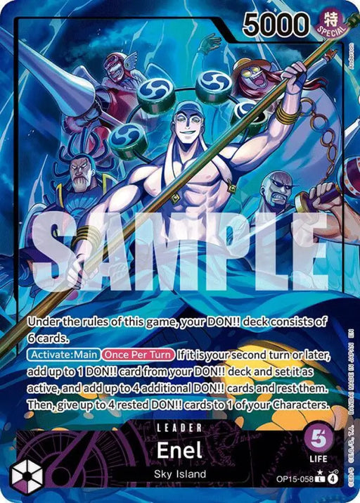 Enel (OP15-058) (Alternate Art) [Adventure on Kami's Island]