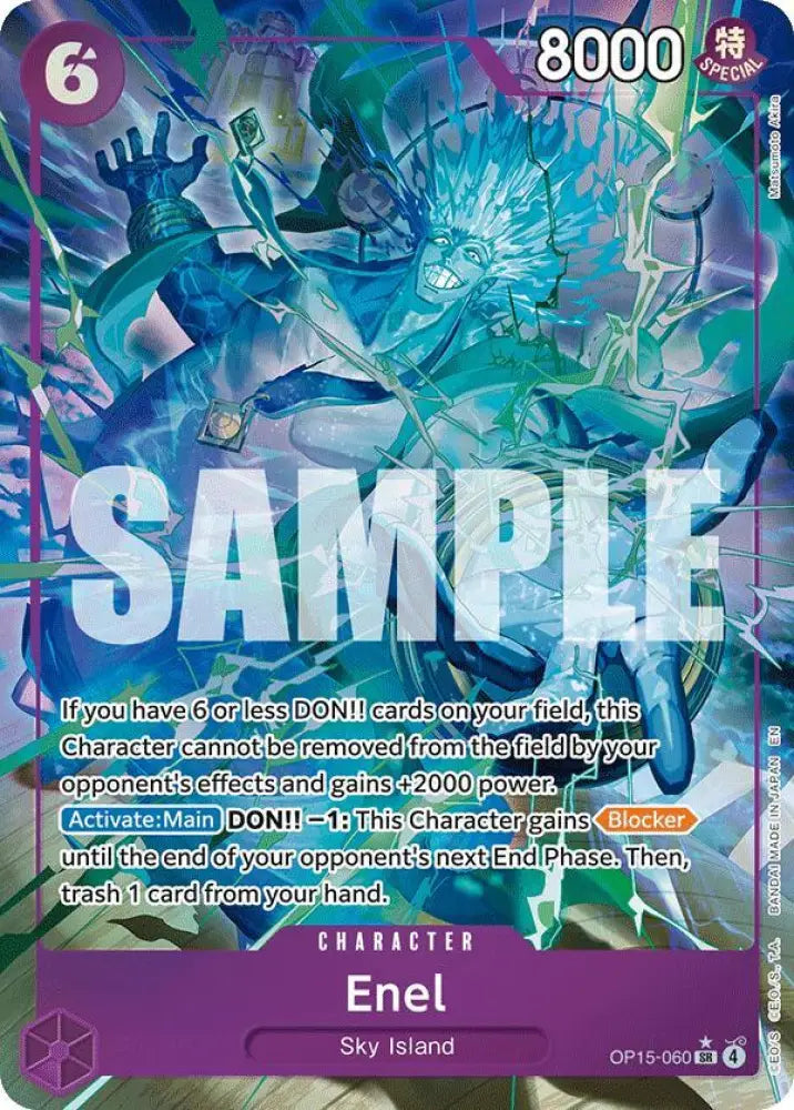 Enel (OP15-060) (Alternate Art) [Adventure on Kami's Island]