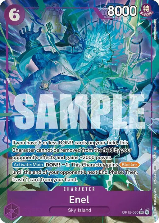 Enel (OP15-060) (Alternate Art) [Adventure on Kami's Island]