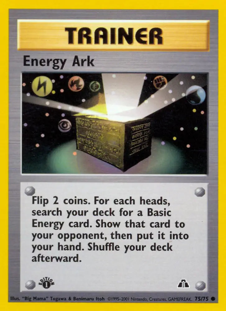 Energy Ark (75/75) [Neo Discovery 1st Edition] - Pokemon Single