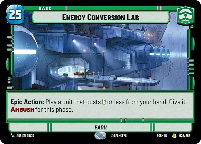 Energy Conversion Lab (022/252) [Spark of Rebellion] - Star Wars: Unlimited Single